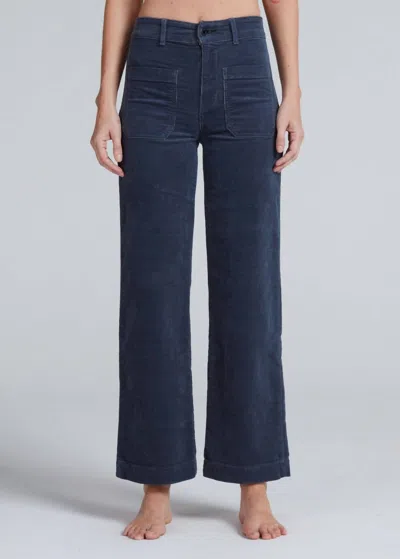 Askk Ny Sailor Corduroy Pant In Slate In Blue