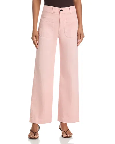 Askk Ny Sailor High Rise Wide Leg Jeans In Sanded Pink