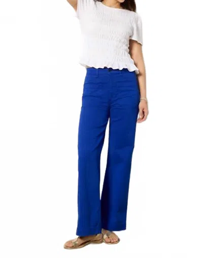 Askk Ny Sailor Twill High-rise Jeans In Cobalt In Blue