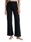 Askk Ny Sailor Wide Leg Jean In Black Resin In Black
