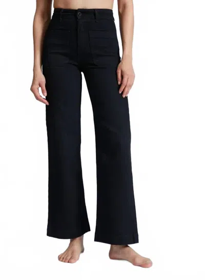 ASKK NY SAILOR WIDE LEG JEAN IN BLACK RESIN