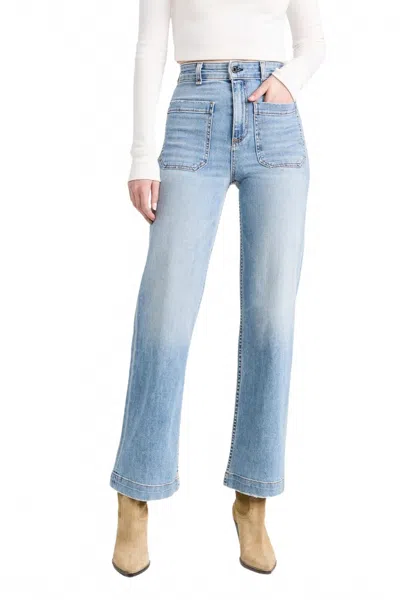 Askk Ny Sailor Wide-leg Pant In Water Street In Blue