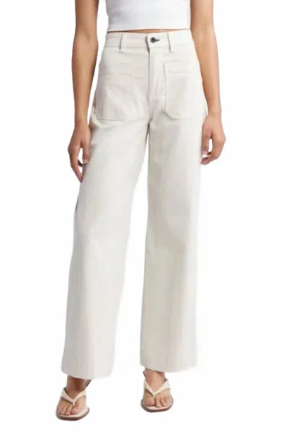 Askk Ny Sailor Wide Leg Pants In Sand In White