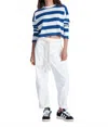Askk Ny Santorini Pull-on Pant In Ivory In Multi