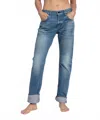 Askk Ny Selvage Straight Leg Jeans In Chill In Multi