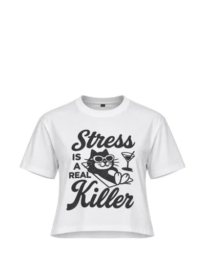 Askk Ny Shrunken Boy Graphic-print T-shirt In White