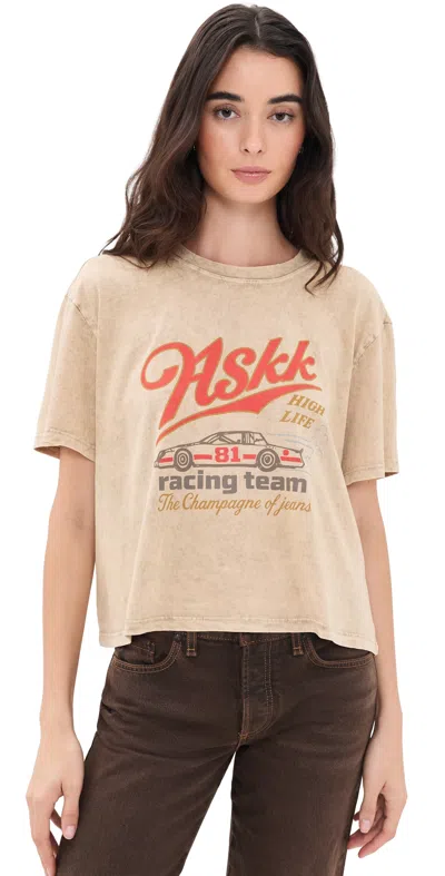 Askk Ny Shrunken Boy Tee High Life In Neutral