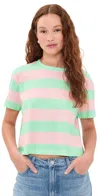 Askk Ny Shrunken Boy Tee Kitschy Stripe In Multi
