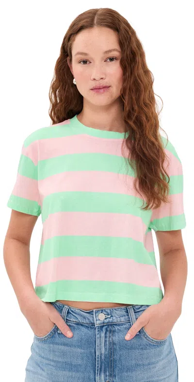 Askk Ny Shrunken Boy Tee Kitschy Stripe In Multi