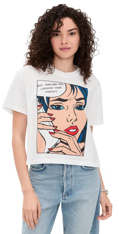 Askk Ny Shrunken Boy Tee Martini Comic In White