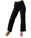 Shop Askk Ny Slim Crop Wide Leg Jeans In Black Resin In Multi