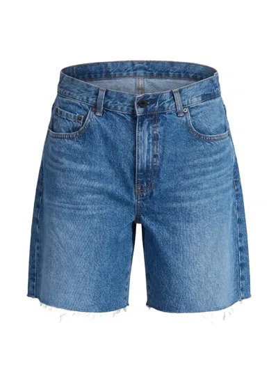 Askk Ny Sloop Relaxed Jean Short In Port In Blue