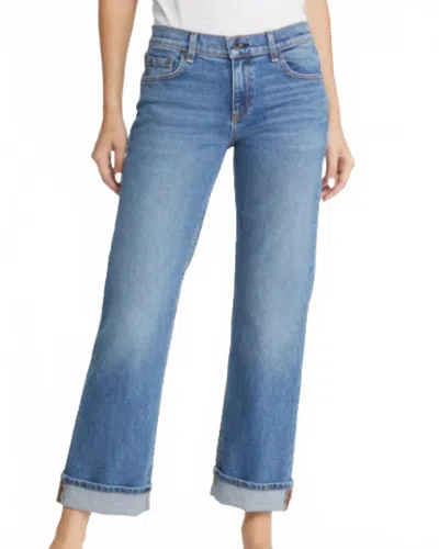 Askk Ny Straight Leg Boyfriend Jeans In Flashback In Blue