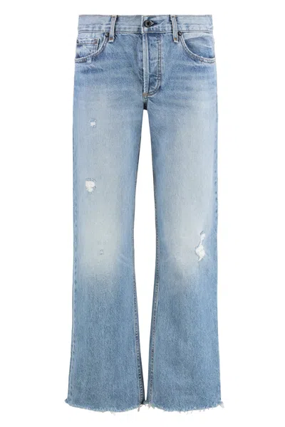 Askk Ny Straight Leg Jeans In Blue