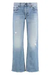 Askk Ny Low Rise Straight Jeans In Berkeley In Navy