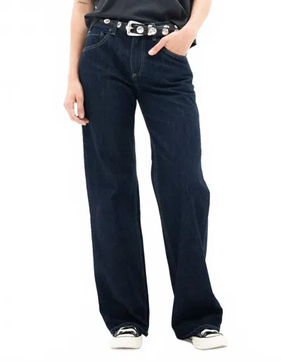 Askk Ny Sullivan Straight Leg Jean In Indigo Resin In Multi