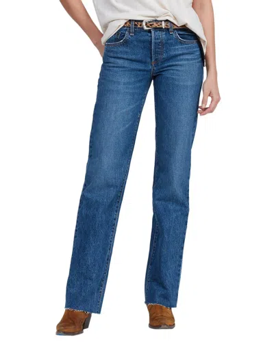 Askk Ny Long Low Rise Straight Jean In Sundowner In Multi