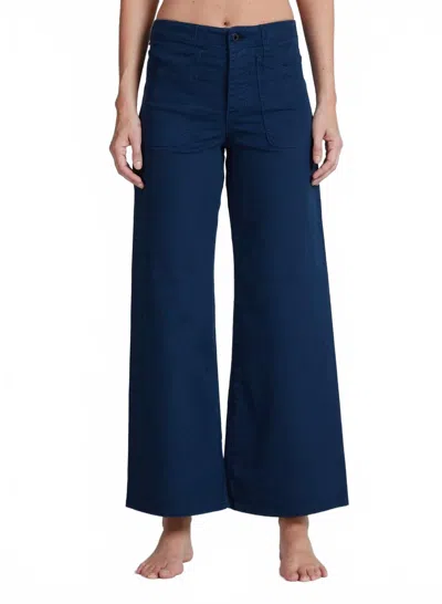 Askk Ny The Jam Flare Pants In Navy In Blue