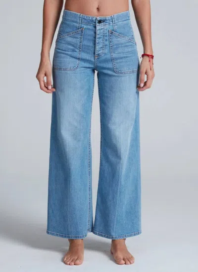 Askk Ny The Jam Relaxed Wide-leg Jean In Keelover In Blue