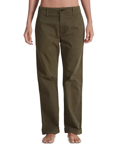 Askk Ny Tomboy High Rise Straight Leg Jeans In Safari Green