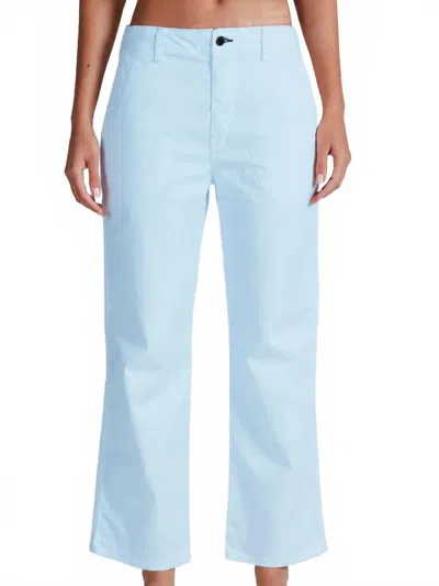 Askk Ny Tomboy Twill Pants In Pool In Yellow