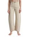 Askk Ny Twisted Barrel Jeans In Ecru