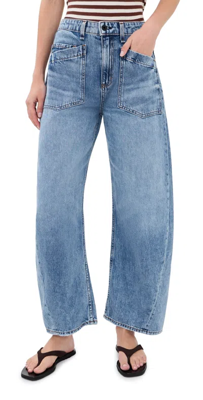 Askk Ny Twisted Barrel Jeans Oasis In Blue