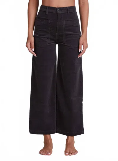 Askk Ny Virginia Corduroy Pants In Charcoal In Brown