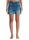Askk Ny Virginia Nova Jean Shorts In Mulholland In Blue