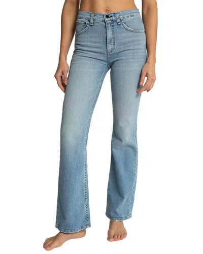 Askk Ny Water Street High-rise Kick Straight Jean In Blue
