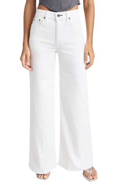 Askk Ny Wide Leg Jeans In White