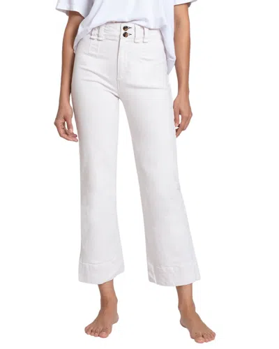 Askk Ny Winter White Cord Mid Rise Straight Jean