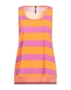 Askk Ny Woman Tank Top Orange Size 1 Cotton