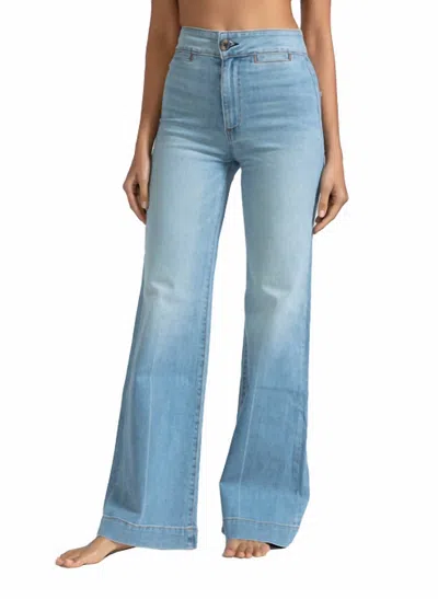 Askk Ny Women's Brighton Wide Leg Jean In Keel Over In Blue