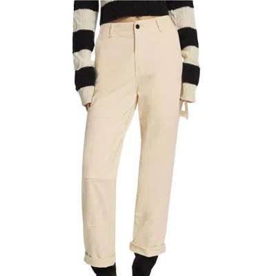 Askk Ny Women's Carpenter Pant In Cream In Neutral