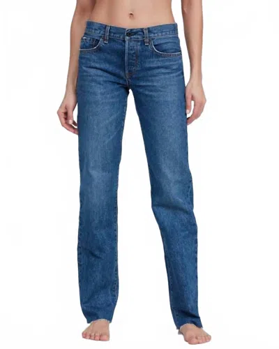 Askk Ny Women's Long Low Rise Straight Jean In Sundowner