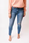 Askk Ny Women's Mid Rise Jax Jeans In Rockaway In Blue