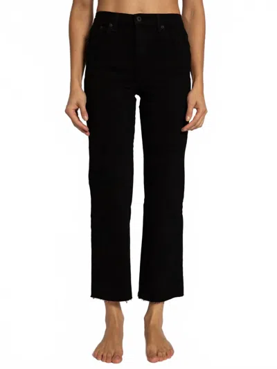 Askk Ny Women's Resin Slim Crop Pants In Black