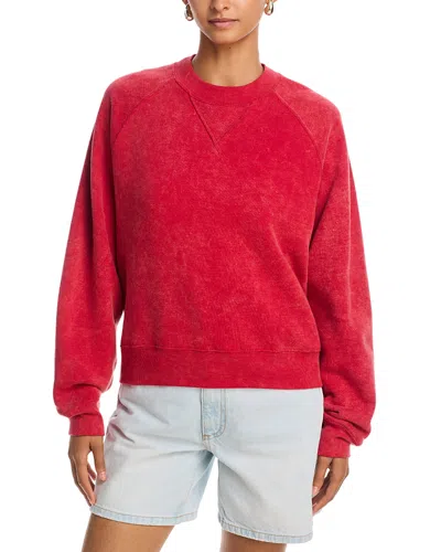 Askk Ny Wooster Cotton Sweatshirt In Red