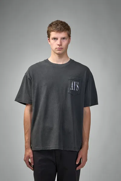 Askyurself Ays Pocket Tee In Gray