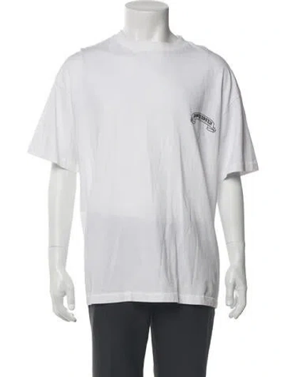 Pre-owned Askyurself Graphic Print Crew Neck T-shirt In White