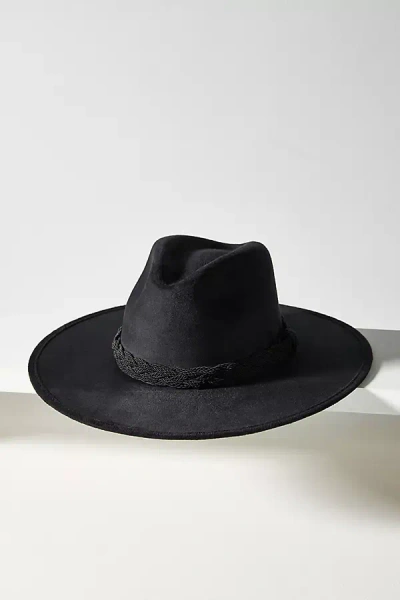 Asn Hats Suede Margot Rancher In Black