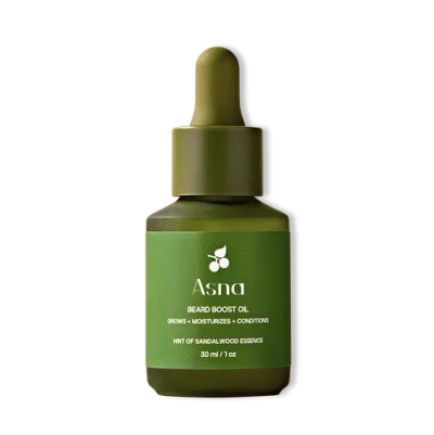 Asna Beard Boost Oil For Thickening, Anti-itch, Softening In Green