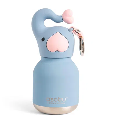 Asobu Mini Bestie Elephant Water Bottle Bag Charm In Blue