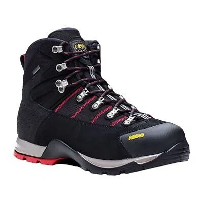 Pre-owned Asolo Fugitive Gtx Men's Hiking Boots, Black/red, M12