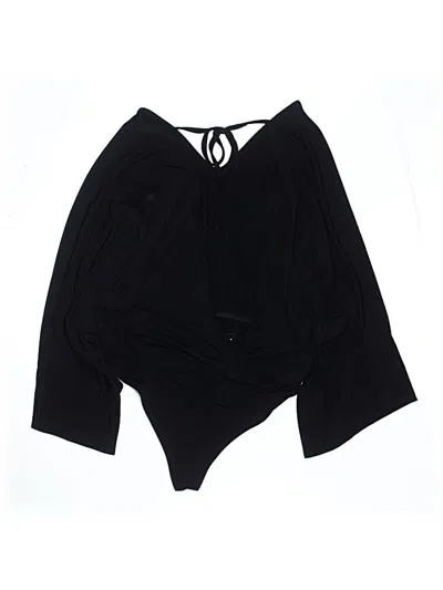 Pre-owned Asos Design 3/4 Sleeve Blouse In Black