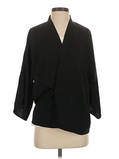Pre-owned Asos Design 3/4 Sleeve Blouse In Black