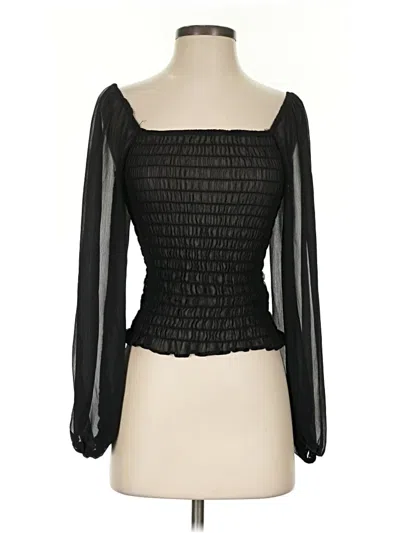 Pre-owned Asos Design 3/4 Sleeve Blouse In Black