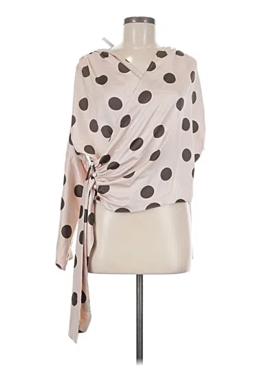 Asos Design 3/4 Sleeve Blouse In Neutral