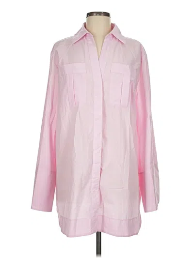Pre-owned Asos Design 3/4 Sleeve Blouse In Pink